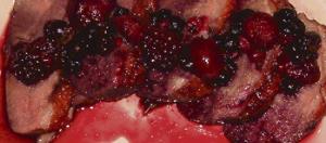 Duck with Port and Summer Fruit Sauce Duck with port and summer fruit sauce